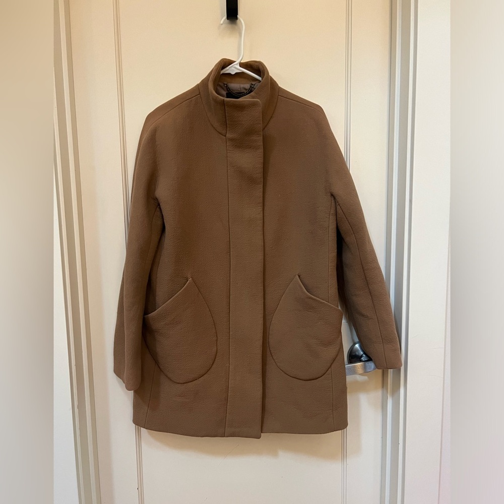 J. Crew camel coat size 4